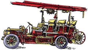 Пожарные ''автолинейки'' появились в Москве в 1907 году
